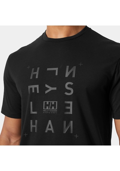 Helly Hansen Skog Recycled Graphic Erkek T-shirt-32453 Siyah
