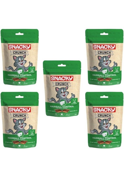 Snacky Crunch Hairball Control Kedi Ödülü Tavuklu 60 Gr X 5 Adet