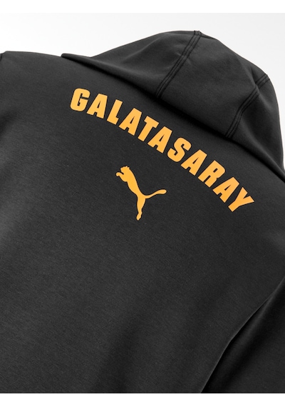 Galatasaray Puma A Takım Fermuarlı Kapüşonlu Sweatshirt 78121503 Siyah