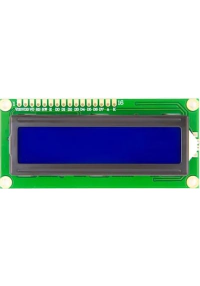 Arduino 2X16 Lcd Ekran (Mavi ) Sol Üst