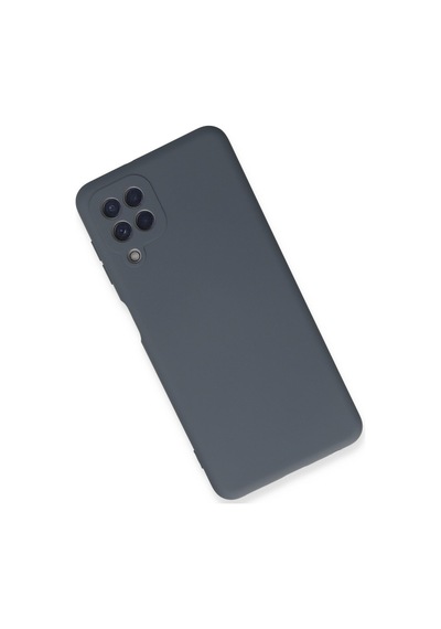 Samsung Uyumlu Galaxy A22 Uyumlu Kılıf Nano İçi Kadife Silikon - Gri