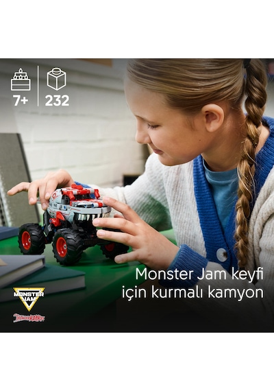 LEGO® Technic Monster Jam™ ThunderROARus™ Çek-Bırak 42200 - 7 Yaş ve Üzeri Canavar Kamyon Seven Çocuklar için Oyuncak Yapım Seti (232P) LEGO® Technic Monster Jam™ ThunderROARus™ Çek-Bırak 42200 - 7 Yaş ve Üzeri Canavar Kamyon Seven Çocuklar için Oyuncak Yapım Seti (232P)