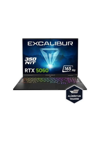 Casper Excalibur G915.1362-DF60X-C i7- 13620h 32 GB 1 TB SSD RTX5060 16" W11P Dizüstü Bilgisayar