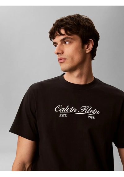 Calvin Klein Ss 20s Calvın Rsrt C, Ub1 Siyah Erkek T-shirt