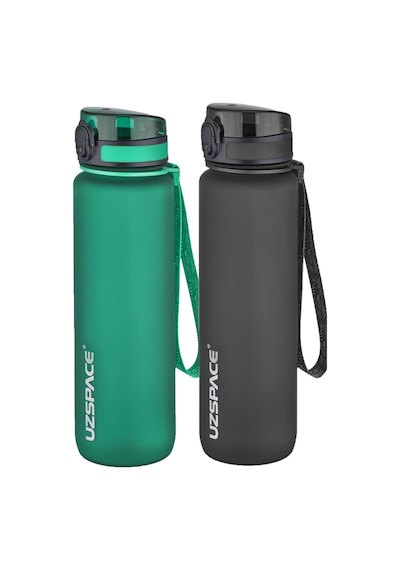 Uzspace 2'li Tritan Matara Seti 1000 Ml Büyük Boy 14 Farklı Renk Seçeneği Fiftyfifty -3038seta Koyu Yeşil - Siyah Uzspace 2'li Tritan Matara Seti 1000 Ml Büyük Boy 14 Farklı Renk Seçeneği Fiftyfifty -3038seta Koyu Yeşil - Siyah