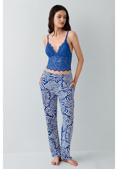 Arnetta Kadın Lacivert 3lü Pijama Takım Mavi
