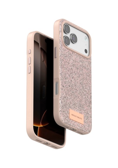 Onegif Apple İphone 17 Pro Max Bright Simli Kapak - Pembe 0.2M-Çok Renkli