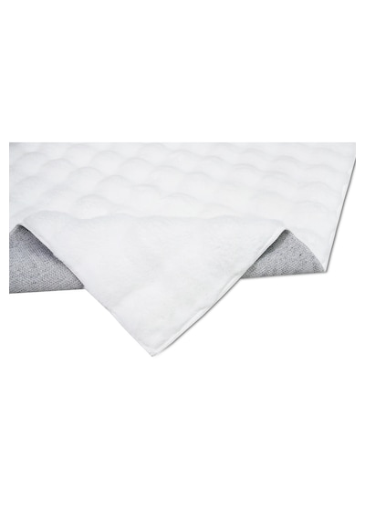 Yünteks Bubble Kabartmalı Peluş Post Halı 90x150 Beyaz