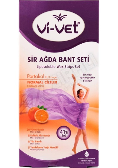 4 Adet Vi-vet Sir Ağda Bandı Portakal
