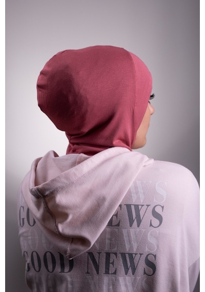Hürrem Bone Gül Kurusu Pratik Hazır Geçmeli Bone Viskon Kumaş Hijab Spor 2106 Gül Kurusu