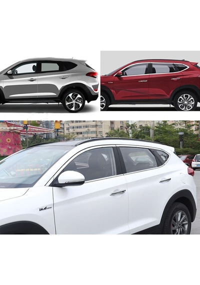 Hyundai Tucson Cam Çıtası Çerçevesi Komple Kromu Nikelajı 2015-2020