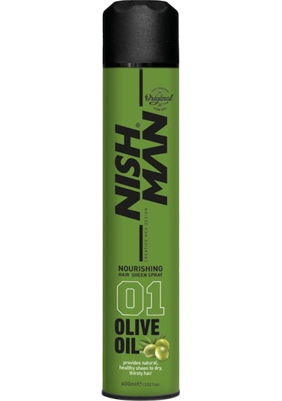 Nishman 01 Zeytinyağlı Besleyici Saç Parlatıcı Sprey 400 ML