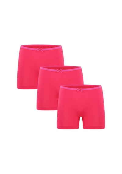 Akbeniz Kadın Penye 3lü Boxer Fuşya 40260 Fuşya