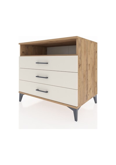Kronos Şifonyer Tek Raflı 3 Çekmeceli 88x59x80 Çam-aytaşı Çam