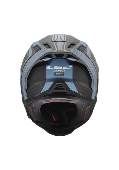 Ls2 Dragon Karbon Subic Kapalı Kask Mat Mavi