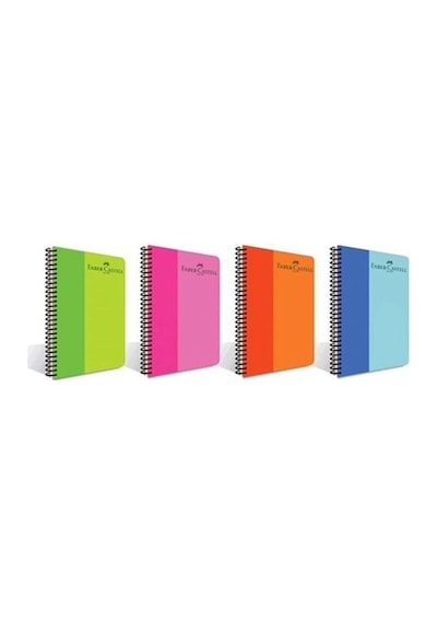 ' Pp Kapak Bicolor Spiralli Defter 140-0 Çok Renkli