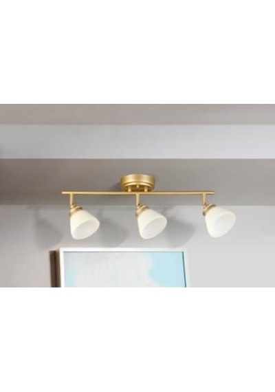 Rsylight Modern Eskitme Kaplama 180 Derece Hareketli Beyaz Opal Camlı Dekoratif Tavan Plofyoner Avize Eskitme