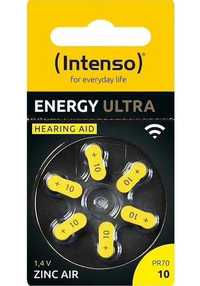 Intenso Energy Ultra A10 İşitme Cihazı Pili 6'lı