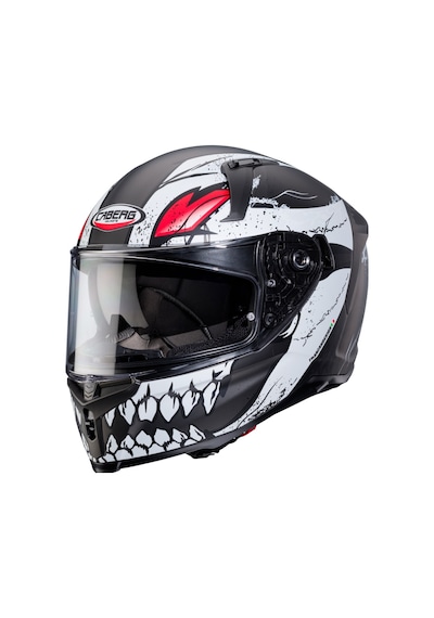 Caberg Avalon X Punk Full Face Güneş Vizörlü Motosiklet Kaskı Beyaz Siyah