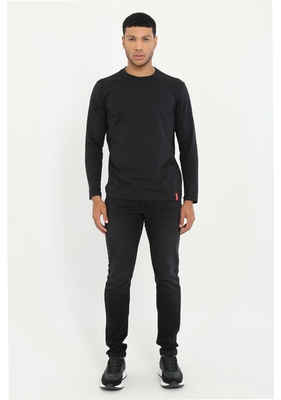 Erkek Slim Fit Siyah Jean-19315