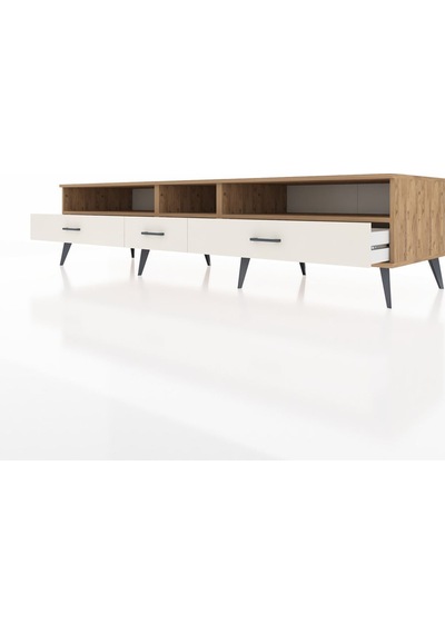 Kronos Tv Ünitesi 3 Raflı 3 Çekmeceli 220x59x51 Çam-çam/aytaşı Atlas Çam/aytası - Atlas Çam Kronos Tv Ünitesi 3 Raflı 3 Çekmeceli 220x59x51 Çam-çam/aytaşı Atlas Çam/aytası - Atlas Çam
