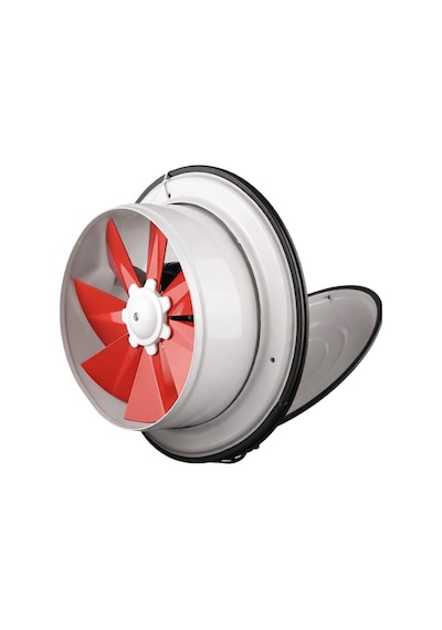 Dündar 20 cm K 20 50 watt 600 m3/h 1425 DD 220/230 volt Monofaze Ev Pencere Tipi Kapaklı Aksiyal Fan Aspiratör