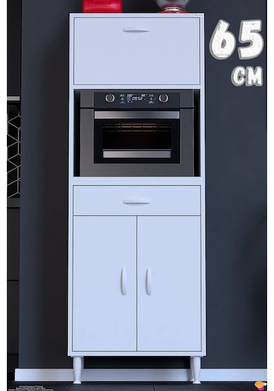 Vio 65 Cm 1 Fırın Veya Mikrodalga Dolabı Çekmeceli Kapaklı Çok Amaçlı Mutfak Dolabı Beyaz Vio 65 Cm 1 Fırın Veya Mikrodalga Dolabı Çekmeceli Kapaklı Çok Amaçlı Mutfak Dolabı Beyaz
