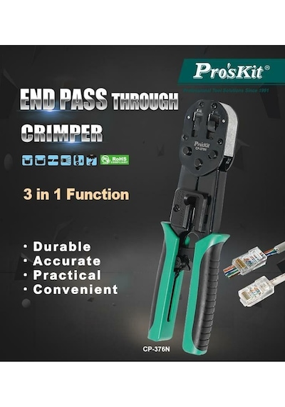Proskit Cp-376n Profesyonel Ez-rj45 Konnektör Sıkma Pensesi