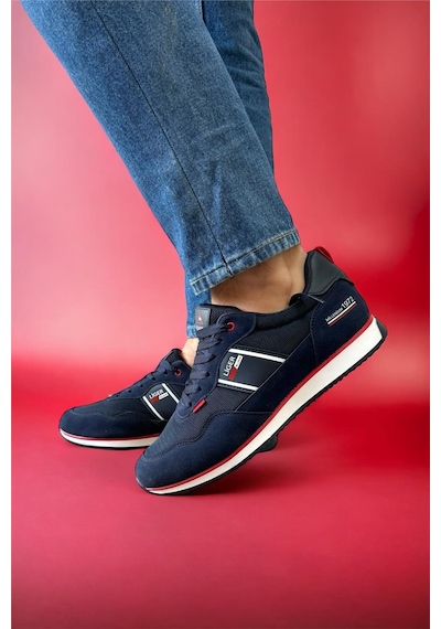 Erkek Günlük Sneaker Spor Ayakkabı Lacivert-Lacıvert Lacivert