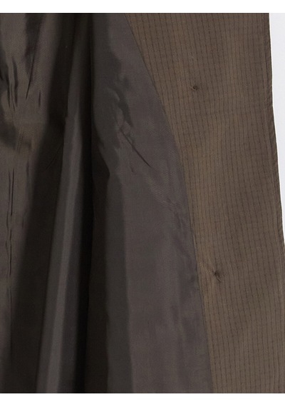 Lcw Modest Kahverengi Dik Yaka Ekose Oversize Kadın Trençkot