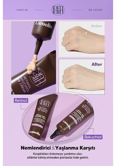 Lamelin Retinol ve Bakuchiol İçeren Aydınlatıcı BB Krem 10 ml Lamelin BB Cream 10 ml
