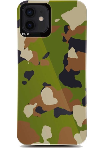 Kajsa Apple Uyumlu iPhone 12 Pro Kılıf Asker Desenli Kajsa Camo Kapak ZORE-216569