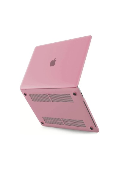 Newface Macbook Uyumlu  Pro 13 2020 Macbook Uyumlu  Buzlu Kapak - Pembe