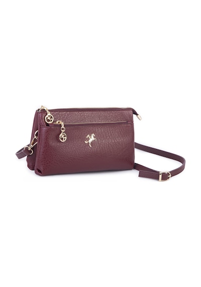 Nas Bag Kadın Çapraz Ve Clutch Çanta Bilek Ve Çapraz Askılı 24x15 Cm Bordo Victoria