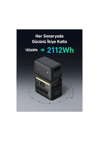 Anker Solıx Bp1000x Ekstra Batarya 1056wh Anker Solıx C1000x Uyumlu