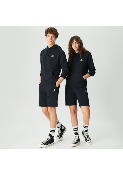 Converse Go-to Embroidered Star Chevron Fleece Unisex Siyah Şortdüz10023875