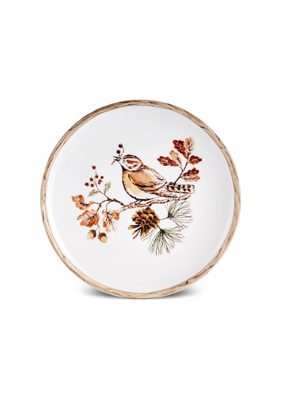 Karaca Cozy Kuş Pasta Tabağı 21 Cm Çok Renkli