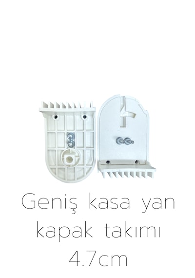 Zebra & Stor Perde Yan Kapak Takımı 4.7cm Geniş Beyaz