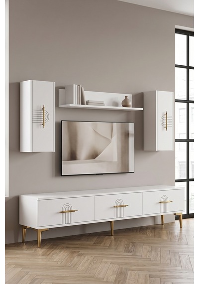 Tvr1815b İda Tv Ünitesi Takımı Beyaz 180cm