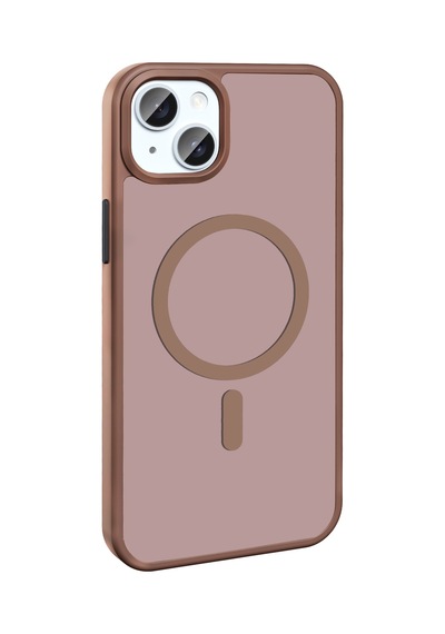Apple Uyumlu iPhone 14 Plus Kılıf Magsafe Destekli Kamera Yükseltili Silikon Mat Parmak İzi Tutmayan Celikaksesuar Açık Yeşil