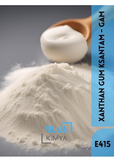 Blue Kimya Xanthan Gum E415 Ksantam Gam Stabilizör Ve Kıvam Arttırıcı 250 G