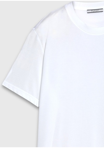 Ramsey Beyaz Düz T-shirt