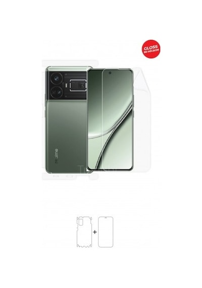 Realme Gt5 Ön, Arka Ve Yan 360 Derece Tam Kaplama Tpu Film