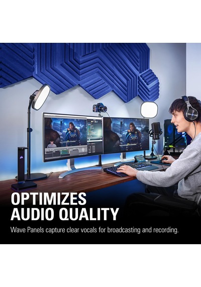 Elgato Wave Akustik Panel Başlangıç Seti, Mavi 10aal9901