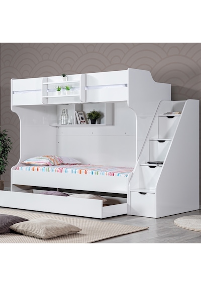 Ranza, Kardem Yavrulu Ranza - Beyaz + 2 Adet Comfort Yatak 90 X 190 CM