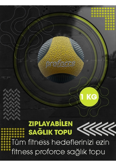 Proforce Zıplayan Sağlık Topu 1 Kg St1