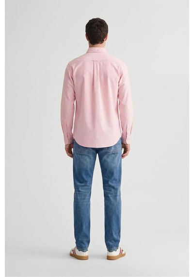 Gant Erkek Pembe Regular Fit Logolu Gömlek-14694