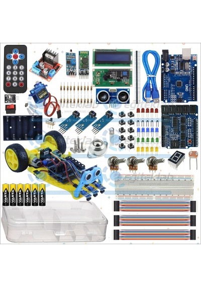 Meslek Lisesi Robotik Kodlama Dersi Arduino Uygulama Eğitim Seti + Araç Kiti