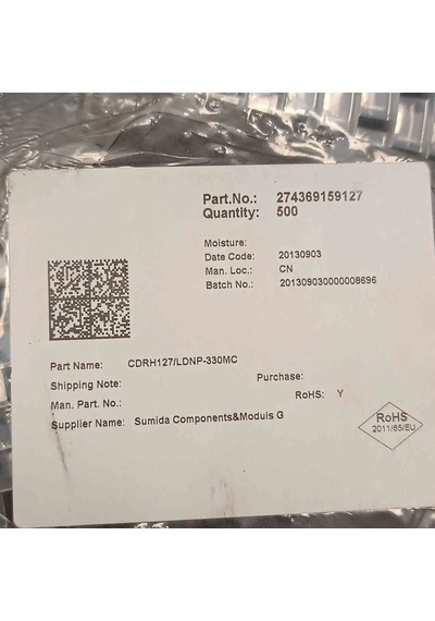 Cdrh127/ldnp-330mc 33uh 3,9a Sumıda Smd Bobin 25 Adet