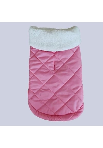 Gedyco Pink Kapitone İçi Polarlı Küçük Irk Köpek Yeleği